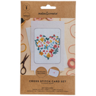 Cross Stitch Card Set: Flower Heart image number 1
