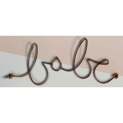 Rose Gold Wire Wall Hook - Babe image number 3