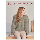 Hayfield Bonus DK: Slouchy Cable Sweater Knitting Pattern 10265 image number 1