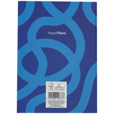 A5 Flexi Blue Abstract Notebook image number 4