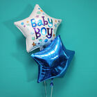 18 Inch Baby Boy Star Helium Balloon image number 3