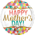 17 Inch Happy Mothers Day Foil Helium Balloon image number 1
