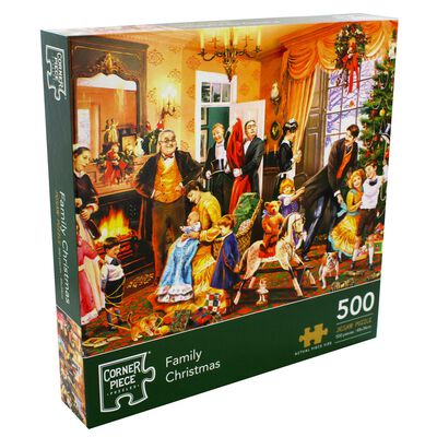 Family Christmas 500 Piece Jigsaw Puzzle From 0.50 GBP | The Works