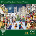 Christmas High Street Past & Present 1000 Piece Jigsaw Puzzle image number 1