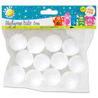 3cm Polystyrene Balls: Pack of 12 image number 1