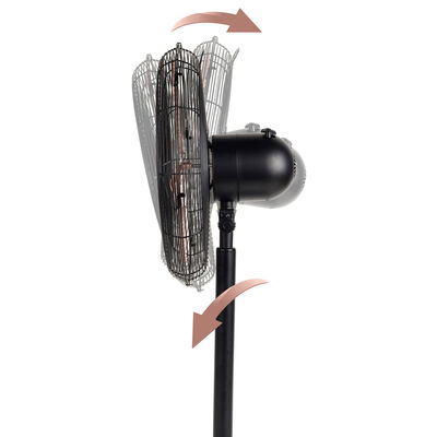 Beldray Adjustable Floor Standing 16 Inch Black Rose Gold Fan image number 3