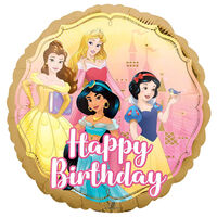 18 Inch Disney Princess Happy Birthday Foil Balloon