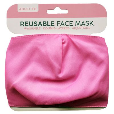 Pink Reusable Face Mask image number 1