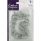 Crafters Companion Clear Acrylic Stamp - Floral Letter C image number 1