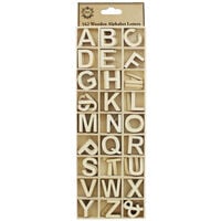 Wooden Alphabet Letters - Pack Of 162