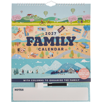 Family Calendar with Pen 2027