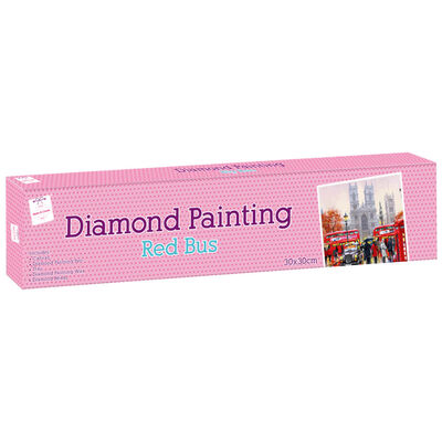 Diamond Painting: Red Bus image number 1