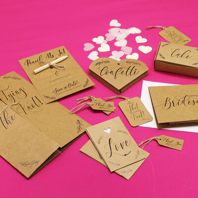 25 Kraft Wedding Place Cards image number 4