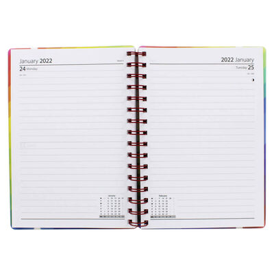 A5 Multicolour 2021-2022 Day a Page Diary image number 2