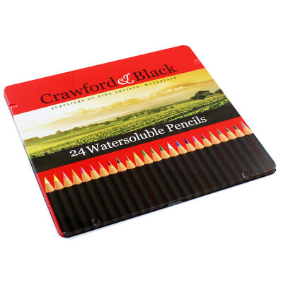 Crawford and Black Watersoluble Pencils - Set Of 24 image number 1