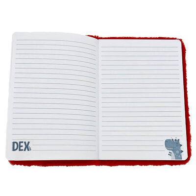 A5 Dex the Dino Fluffy Notebook image number 2