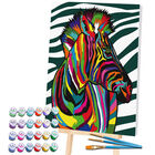 Splat Planet Pop Art Giant Painting By Numbers: Zebra image number 2
