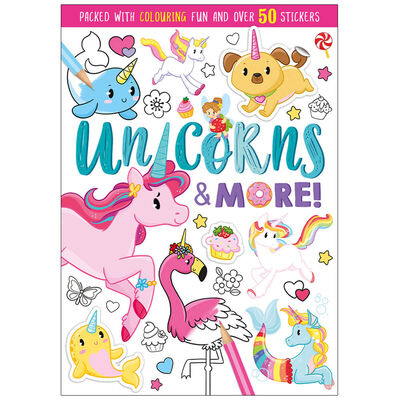 Unicorns & More Colouring Book image number 1