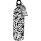 Black White Get Fit Dont Quit Aluminium Bottle with Carabiner image number 1