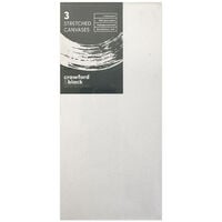 Crawford & Black Stretched Canvases: Pack of 3