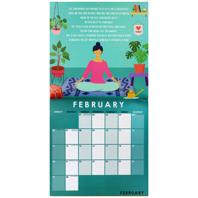 Mindfulness & Meditation 2022 Square Calendar image number 2