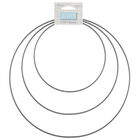 Trimits: Metal Craft Hoops 15-25cm Silver - Pack of 3 image number 1