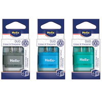 Helix Balance Duo Eraser & Sharpener Set: Assorted