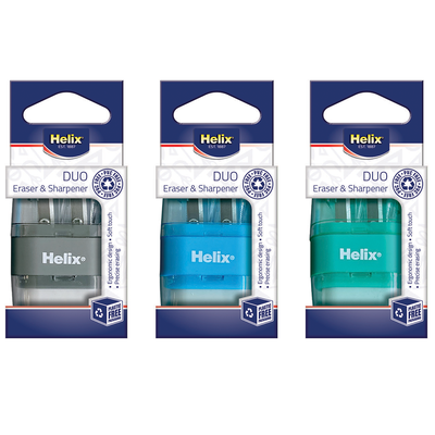 Helix Balance Duo Eraser & Sharpener Set: Assorted image number 2