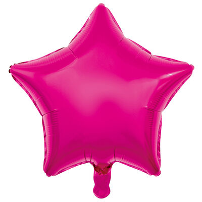 19 Inch Pink Star Helium Balloon image number 1