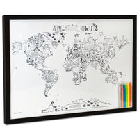 Colour Your World Framed Wipeboard