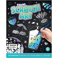 Scratch Art Book: Kawaii