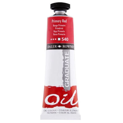 Daler Rowney Graduate Oil Paint Primary Red 38ml image number 1