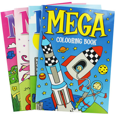 Mega Colouring: 4 Activity Books Bundle image number 1
