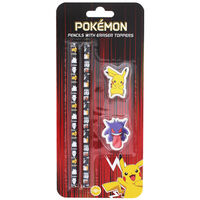 Pokemon Pencils with Eraser Toppers: Pack of 2