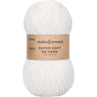 Super Soft DK Yarn: Sparkly White 100g image number 1