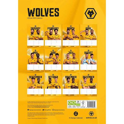 A3 Official Wolverhampton Wanderers FC 2023 Calendar image number 3