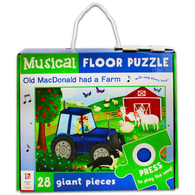 Old MacDonald had a Farm 28 Piece Musical Floor Jigsaw Puzzle image number 1