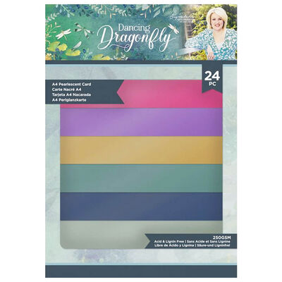 Sara Signature Dancing Dragonfly A4 Pearlescent Card image number 1