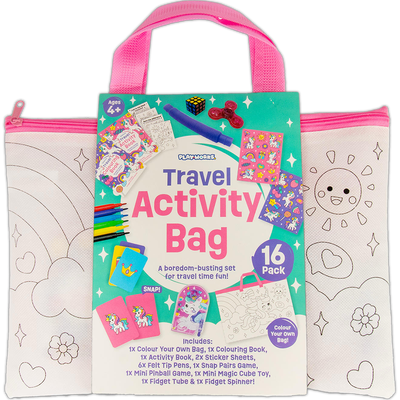 PlayWorks Colour Your Own Travel Activity Bag image number 1