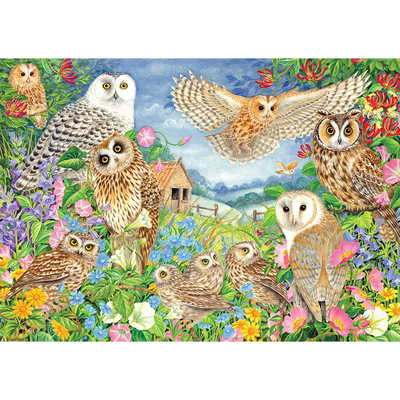 Countryside Owls 500 Piece Jigsaw Puzzle image number 2