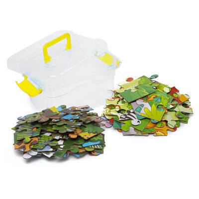Jungle 2-in-1 Jigsaw Puzzle with Carry Case image number 2