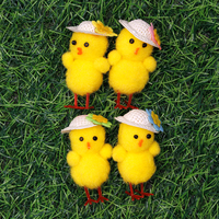 Chicks With Hats Bonnet Decorations: Pack of 4