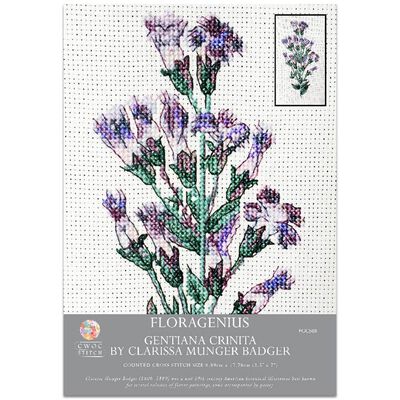 Floragenius Counted Cross Stitch Kit: Gentiana Crinita image number 1