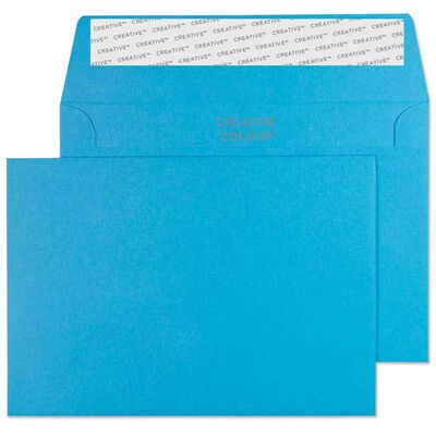 Blue C6 Wallet Self Seal Envelopes Pack Of 25 image number 1