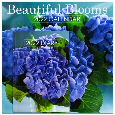 Beautiful Blooms 2022 Square Calendar and Diary Set image number 1