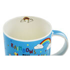Disney Minnie Mouse Blue Rainbow Ceramic Mug image number 3