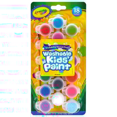 Crayola Washable Kids' Paint: Set of 18 image number 1