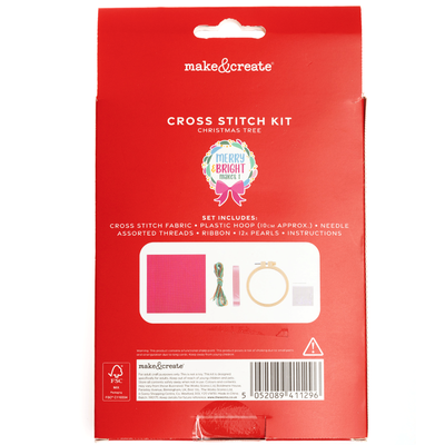 Christmas Make Your Own Cross Stitch Kit: Christmas Tree image number 3