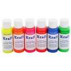 Kraft All Purpose Neon Acrylic Paints: Pack of 6 image number 2