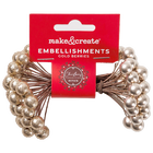 Christmas Gold Berry Embellishments image number 1